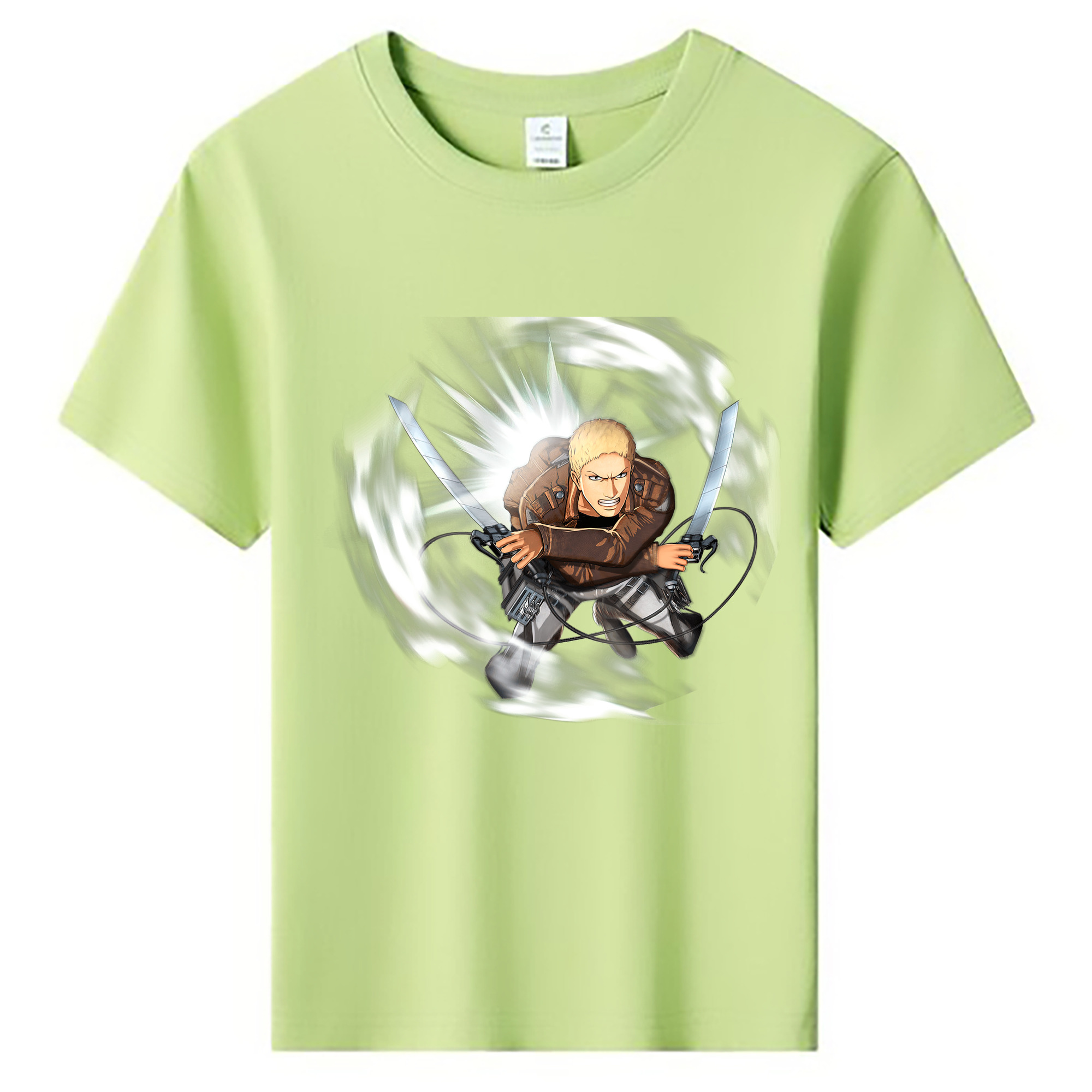 （画像用） 進撃の巨人 ライナー・ブラウン Attack on Titan Reiner Braun 綿100％キッズTシャツ（フロントプリント）